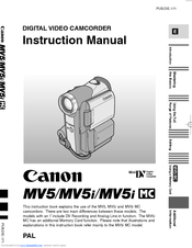 Canon MV5i Instruction Manual