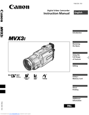 Canon MVX3i Instruction Manual