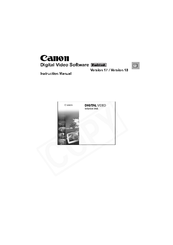 Canon Digital Video Software  18 Instruction Manual