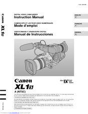 Canon XL 1S Instruction Manual