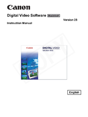 Canon Software Version 28 Instruction Manual