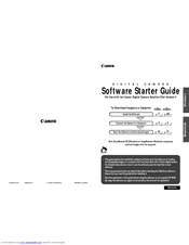 Canon Powershot S100 2MP Digital Elph Software Starter Manual