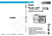 Canon S200 - PowerShot 2MP Digital ELPH Camera User Manual