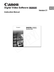 Canon Digital Video Solution ver. 21 Instruction Manual