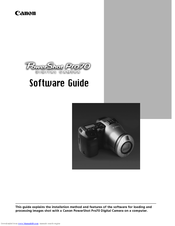 Canon Powershot Pro70 Software Manual