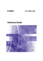 Canon FAX L390 Software Manual