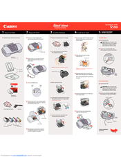 Canon BJC-S500 Setup Instructions