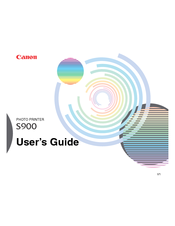 Canon BJC-S900 User Manual