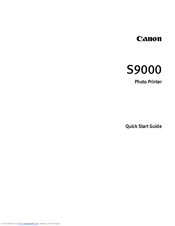 Canon BJC-S9000 Quick Start Manual