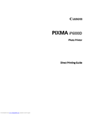 canon pixma ip6000d troubleshooting