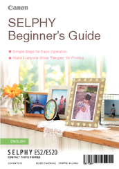 Canon SELPHY ES20 Beginner's Manual