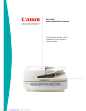 Canon Imageformula Dr 7080c Manuals Manualslib
