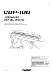 Casio CDP-100 User Manual