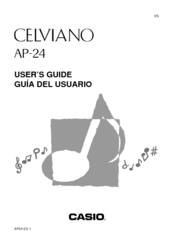 Casio Celviano AP-24 User Manual