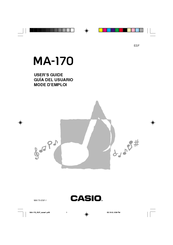 Casio MA-170 User Manual