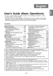 Casio XJ-S53 series User Manual