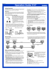 Casio GW9200-1 Operation Manual