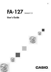 Casio FA-127 User Manual