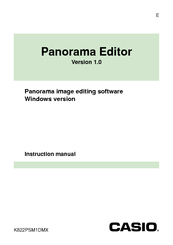 Casio Panorama Editor Instruction Manual