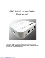 Cavs Karaoke Station IPS-11G User Manual