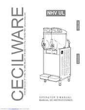 Cecilware NHV-2-UL Operator's Manual