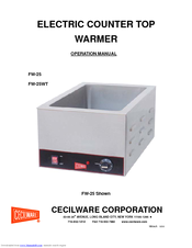 Cecilware FW-25 Operation Manual