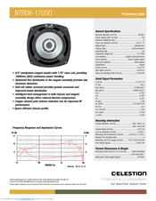 Celestion NTR Range NTR06-1705D Specifications