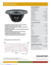 Celestion NTR Range NTR08-2011D Specifications