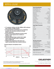 Celestion NTR Range NTR10-2520E Specifications