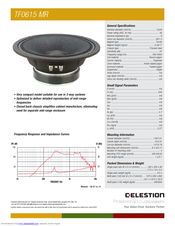 Celestion TF range TF0615 MR Specifications