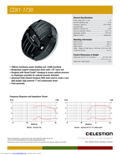 Celestion CDX1-1730 Specifications