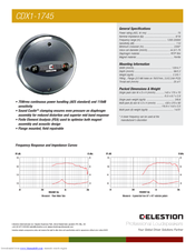Celestion CDX1-1745 Specifications