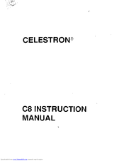 Celestron C8 Instruction Manual