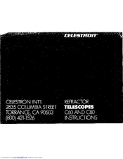 Celestron C80 Instructions Manual