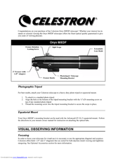 Celestron Onyx 80EDF Owner's Manual