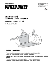 Chamberlain Power Drive 182649 Owner's Manual
