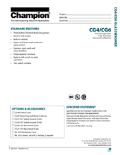 Champion CG4 Specifications
