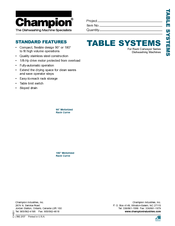 Champion MRA180 Specifications