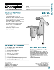 Champion P7-30 Specifications