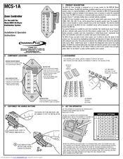 Channel Plus MCS-2A Installation And Operation Instructions