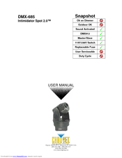 Chauvet DMX-685 Intimidator Spot 2.0 User Manual