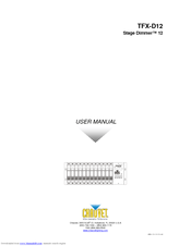 Chauvet Stage Dimmer 12 TFX-D12 User Manual