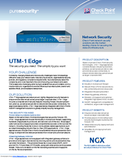 Check Point UTM-1 Edge W16 Brochure & Specs
