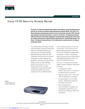 Cisco 1710 Datasheet