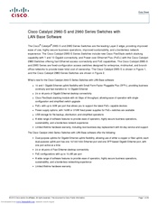 Cisco Catalyst 2960S-48LPS-L Datasheet