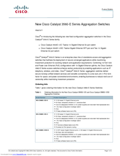 Cisco Catalyst 3560E-12D Product Support Bulletin