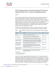 Cisco Catalyst 3750G-24TS Notice