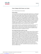 Cisco WS-X4606-X2-E - Line Card Expansion Module Datasheet