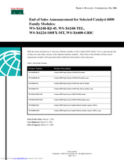 Cisco WS-X6248-RJ-45 - Catalyst 6000 Expansion Module Product Bulletin