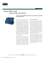 Cisco CSS-11151-AC - 100Mbps Ethernet Switch Datasheet